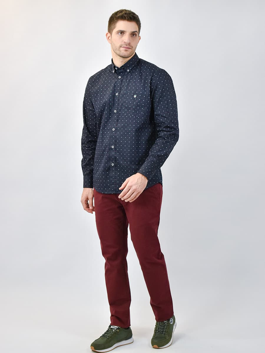 Visconti Πουκάμισο Με Σχέδιο - Σκούρο‌‌ μπλε