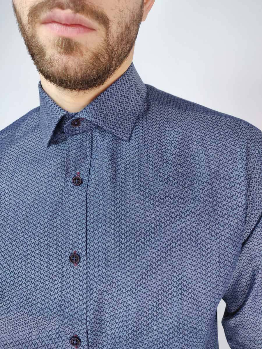 GioS Πουκάμισο - Σκούρο‌‌ μπλε - 9504