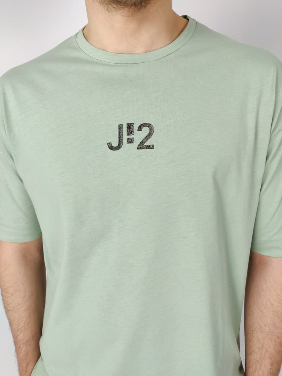 J-2 T-Shirt Oversized Με Στάμπα Logo