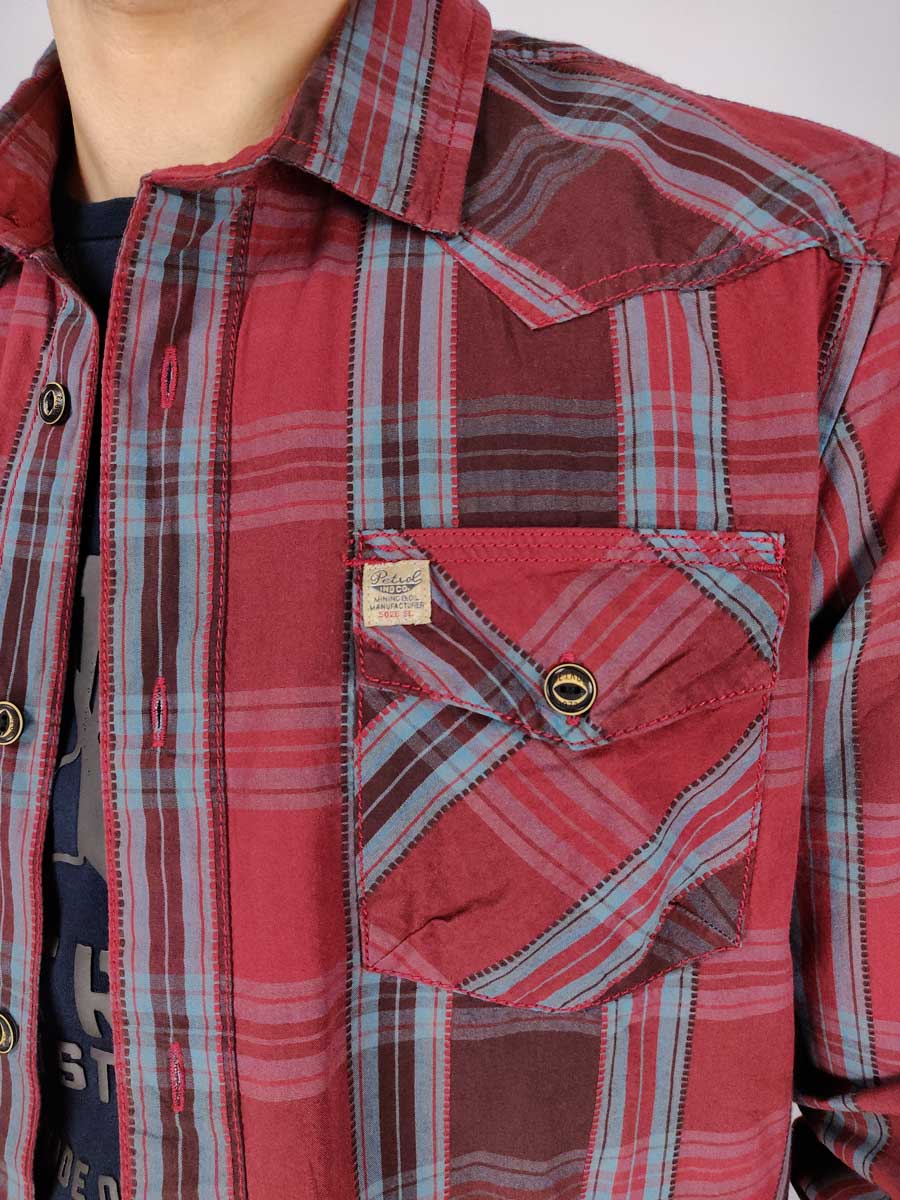 Petrol Industries Πουκάμισο Καρό