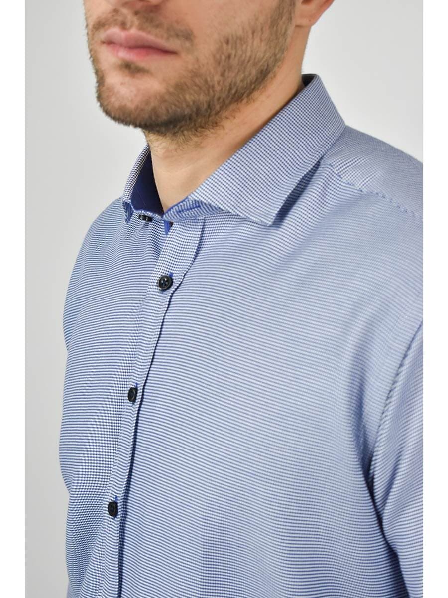 Leonardo Uomo Πουκάμισο Με Μικροσχέδιο