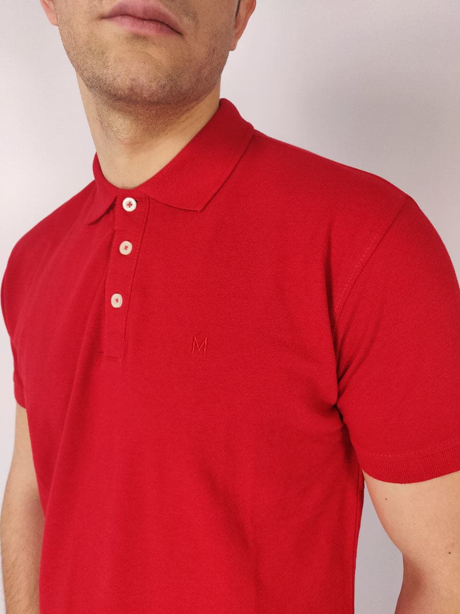 Marcus Μπλούζα Πόλο - Κόκκινο - 27-200020 CASPIAN