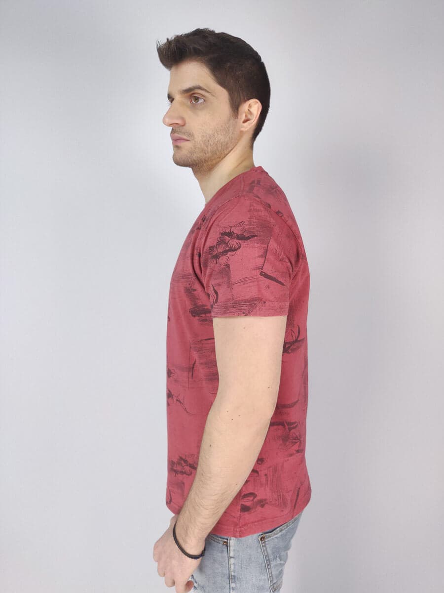 Petrol Industries T-Shirt Με τύπωμα Εμπριμέ