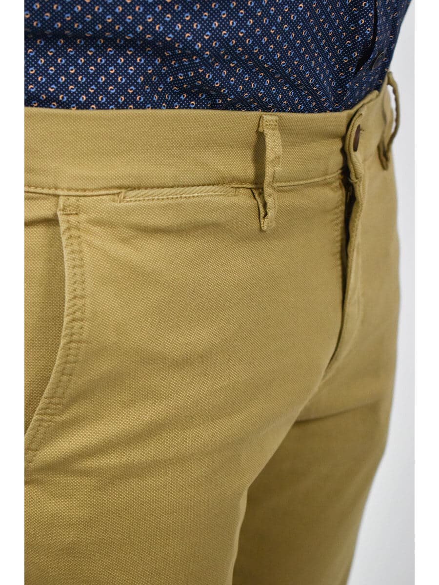 Men's Chino Pants Red Wave Beige