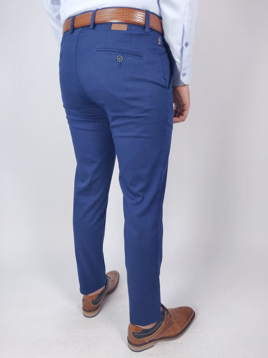 Men's Chino Pants Sartoria Ferruzzi Blue