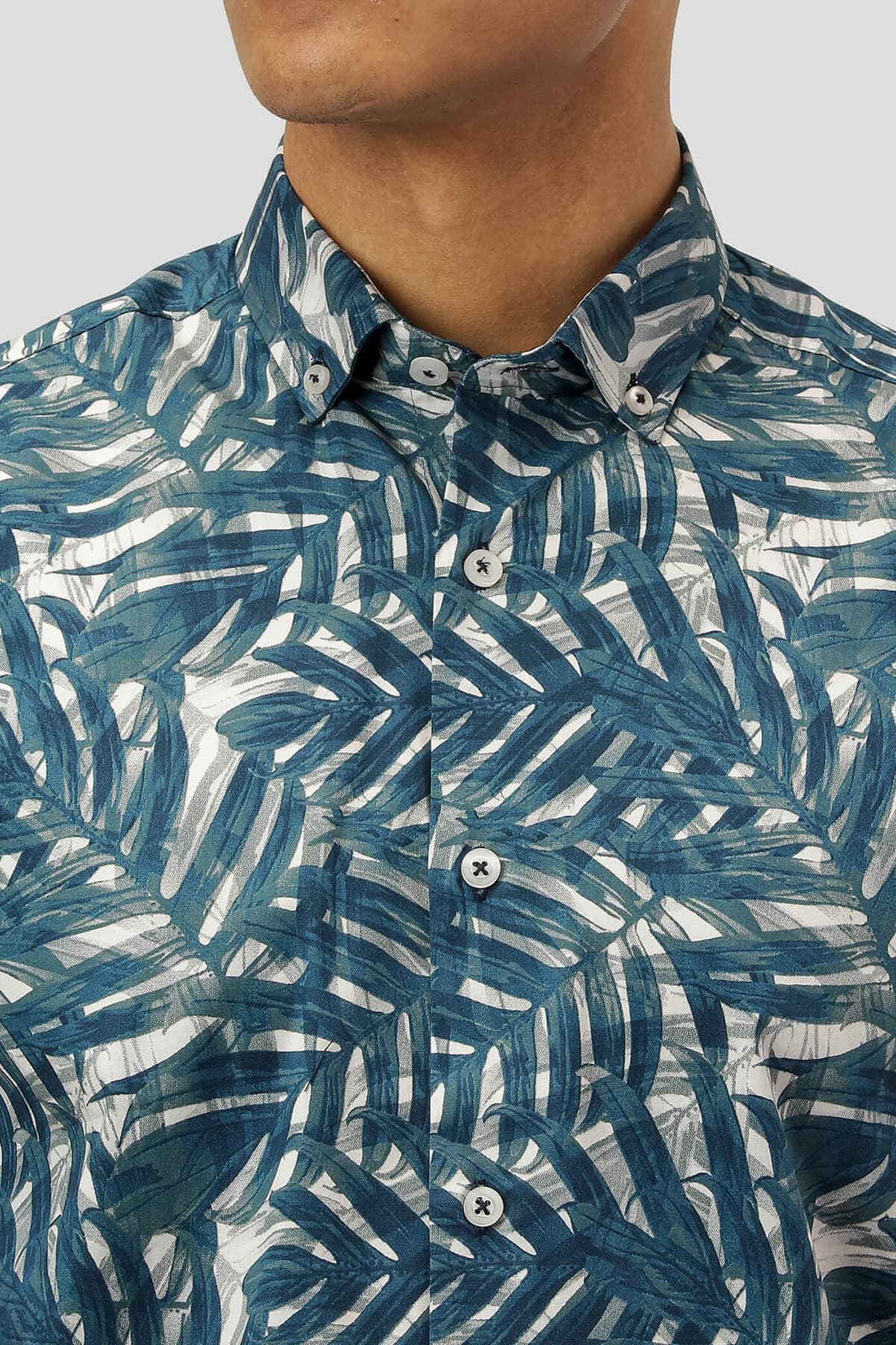 Marcus Πουκάμισο Floral Nigel - Σκούρο‌‌ μπλε