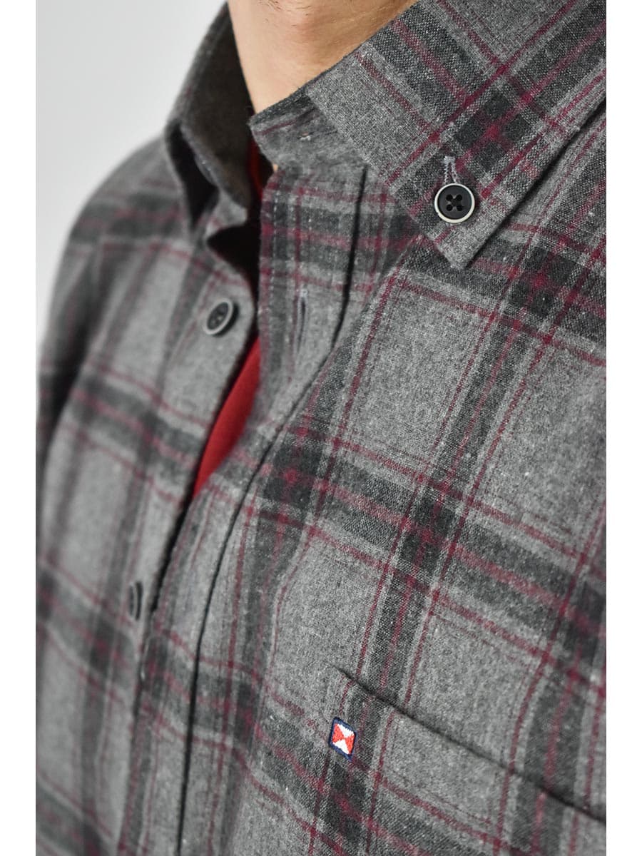 Antonio Morello Καρό Πουκάμισο Από Φανέλα