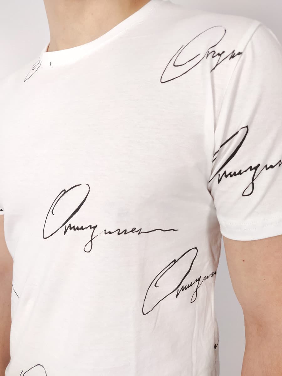 Clever T-Shirt Με Τύπωμα Σε όλη Τη Μπλούζα