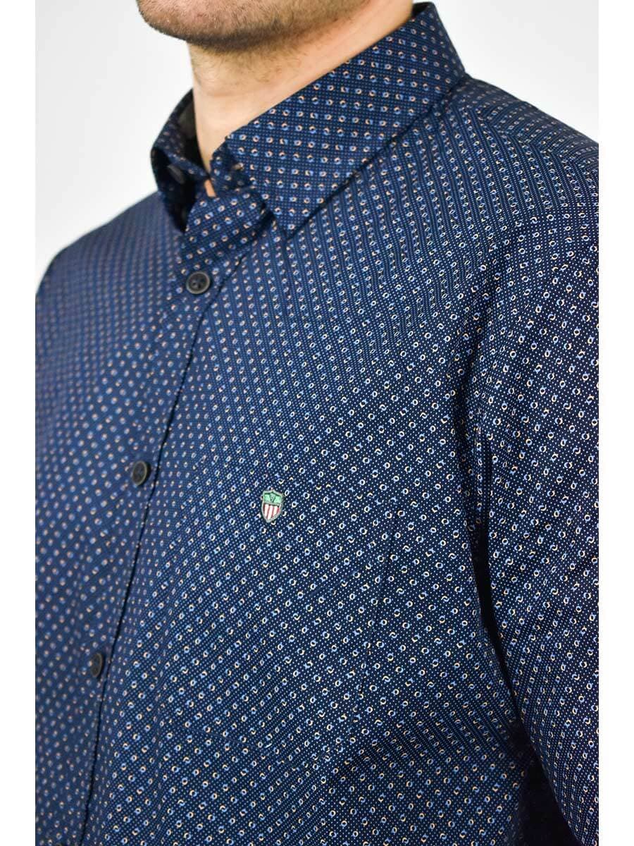 Visconti Πουκάμισο Με Σχέδιο - Σκούρο‌‌ μπλε