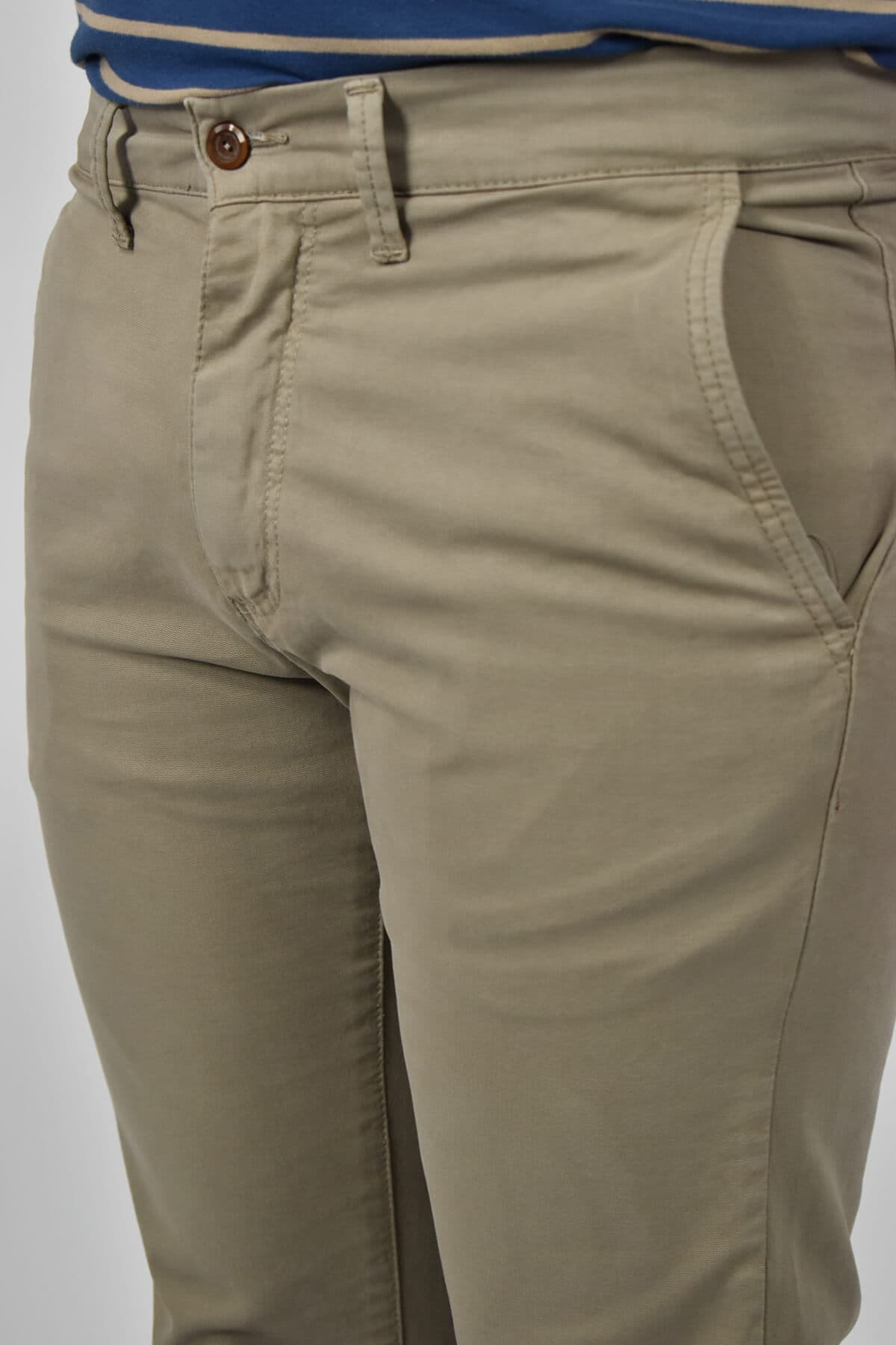 Men's Chino Pants Red Wave Beige