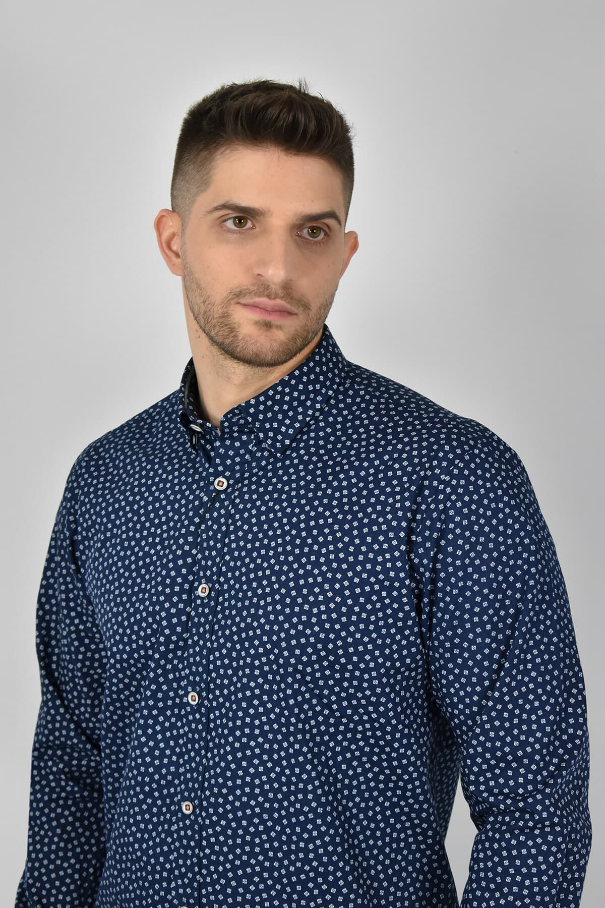 Visconti Πουκάμισο Με Σχέδιο - Σκούρο‌‌ μπλε