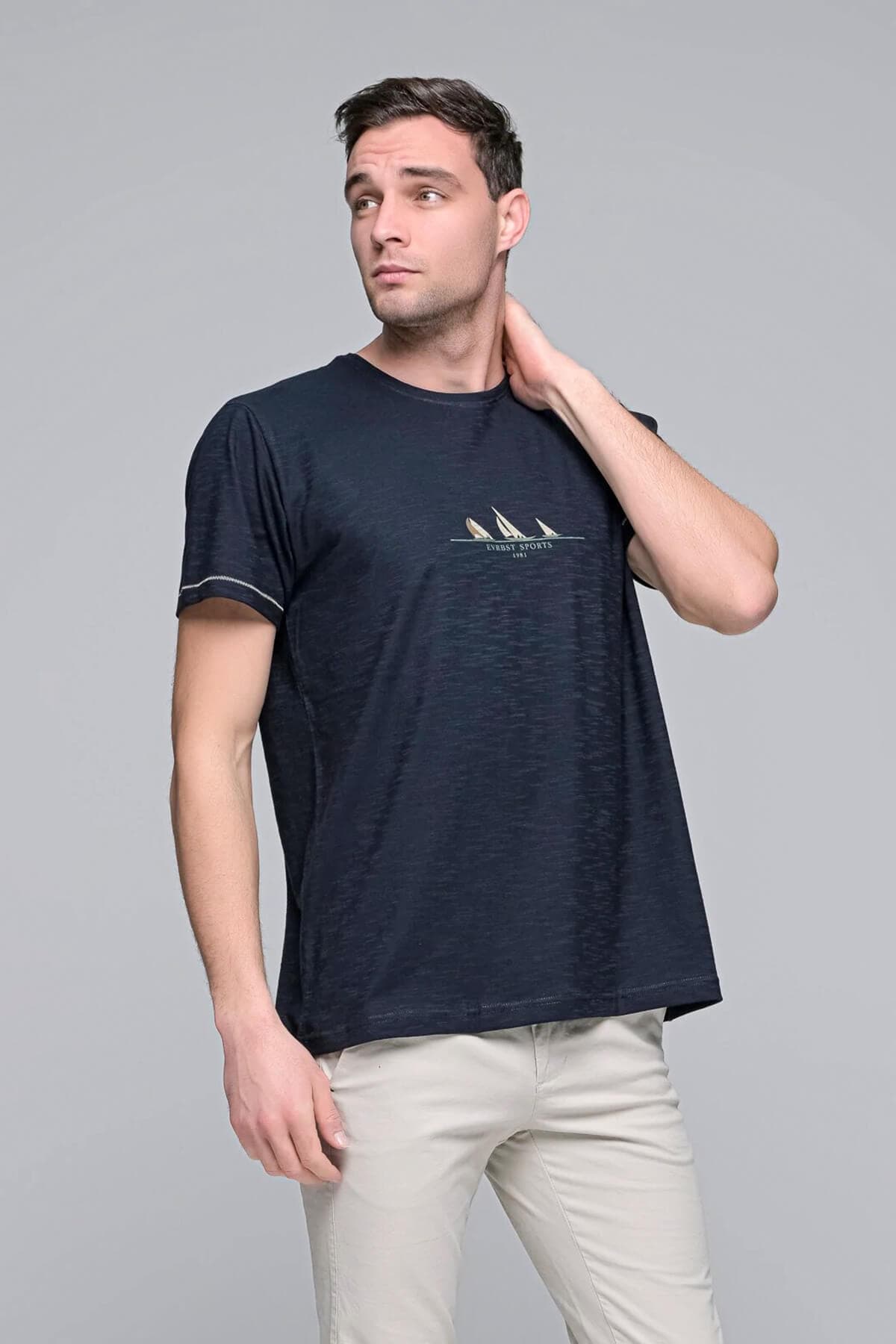 Everbest T-shirt Με Λογότυπο Everbest Sports - Σκούρο‌‌ μπλε