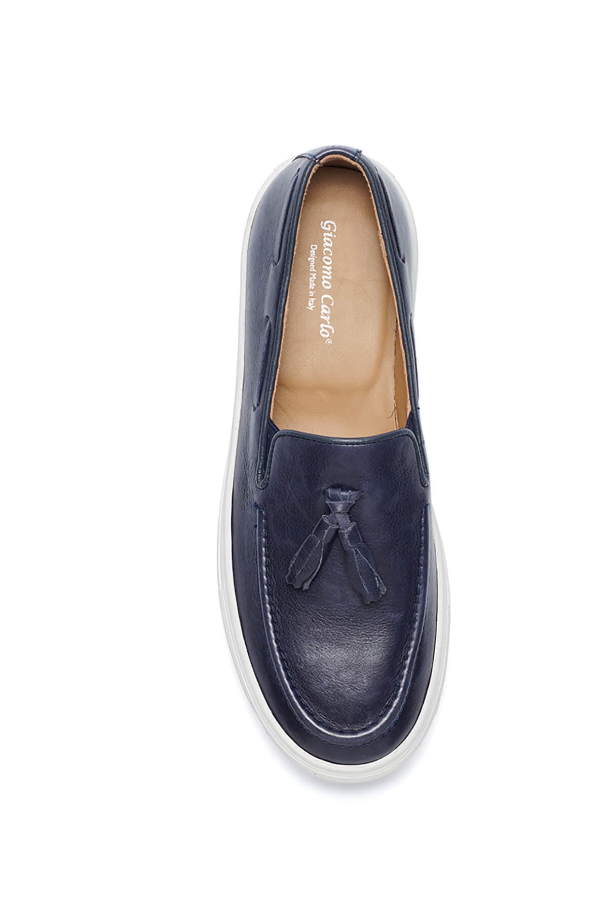 Giacomo Carlo Leather Loafer - Μπλε - LL Z-433
