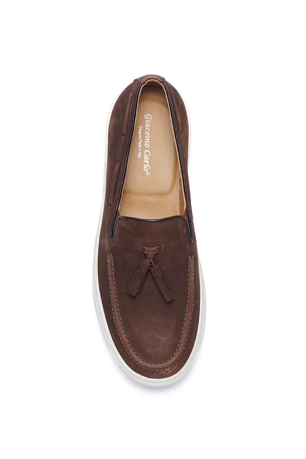 Giacomo Carlo Leather Loafer - Καφέ - LL Z-433