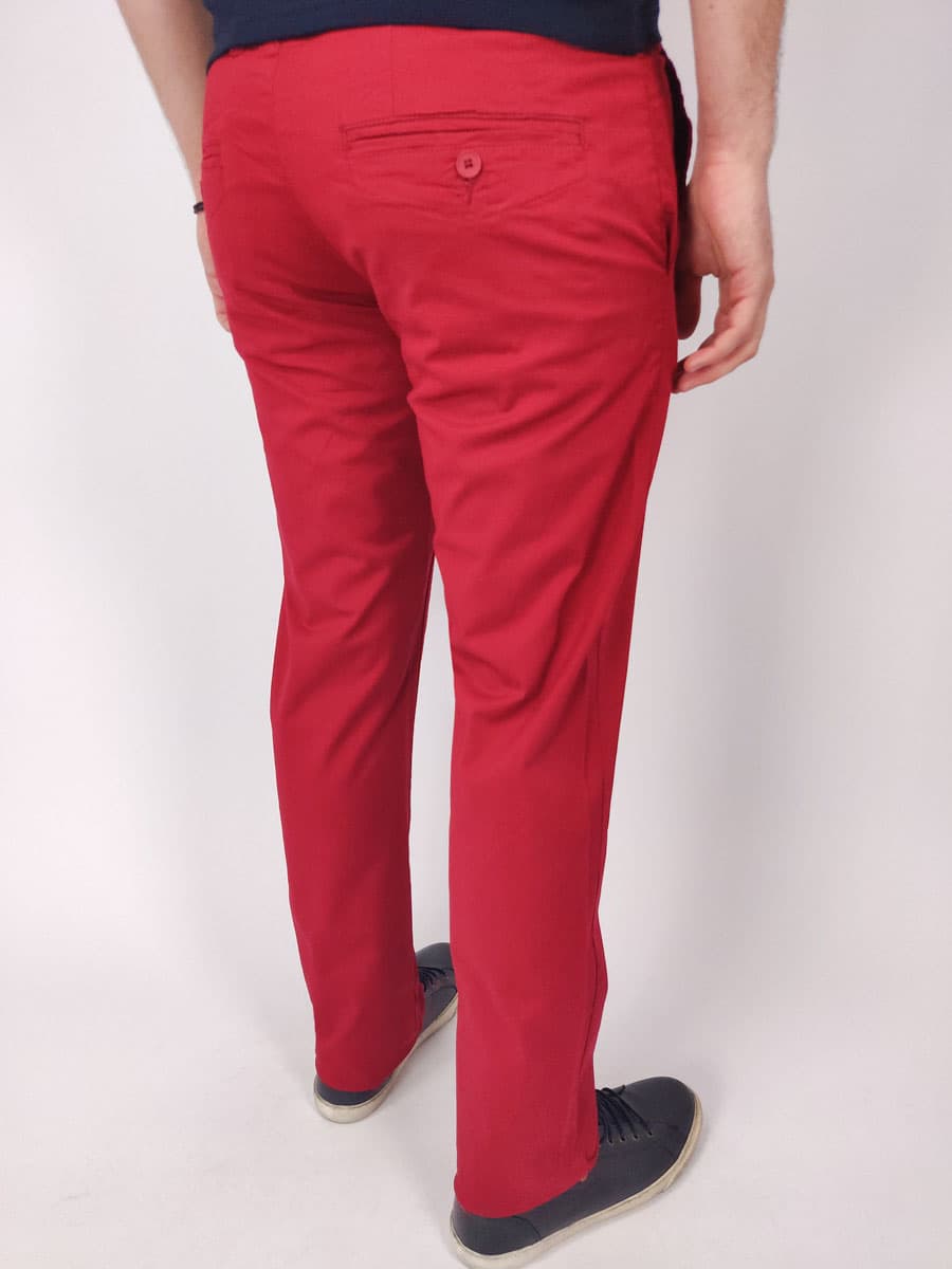 Men's Chino Pants Gnious Red