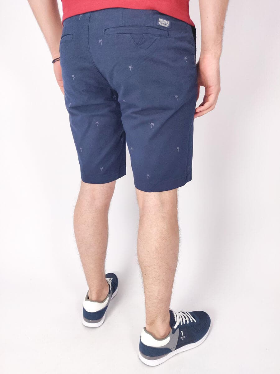Petrol Indrustries Σορτς Chinos Με Σχέδιο - Σκούρο‌‌ μπλε - SHO527