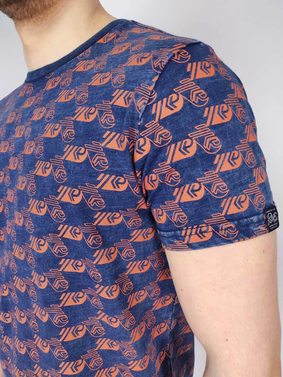 Petrol Industries T-Shirt Με Τύπωμα Σε Όλη Την Επιφάνεια