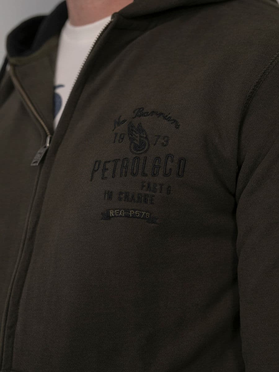 Petrol Industries Ζακέτα Με Κουκούλα