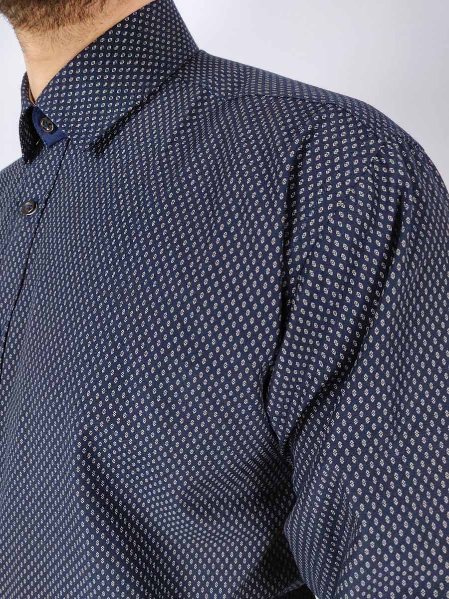 Rammazzoti Πουκάμισο - Σκούρο‌‌ μπλε - FIDO