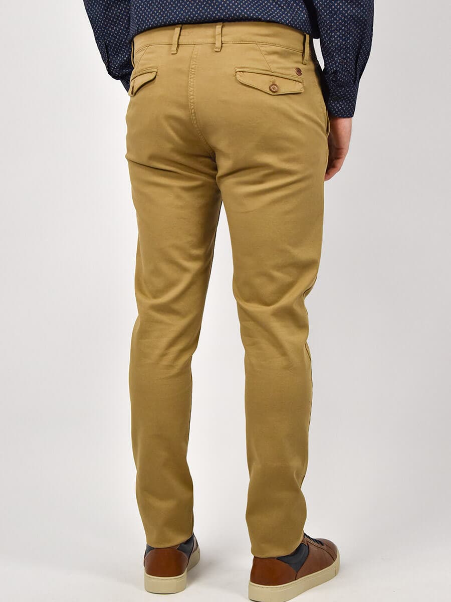 Men's Chino Pants Red Wave Beige