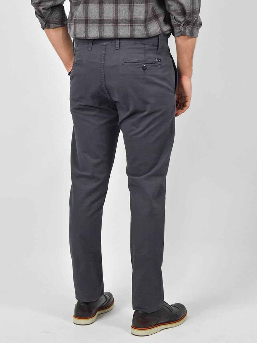 Men's Chino Pants Red Wave Gray