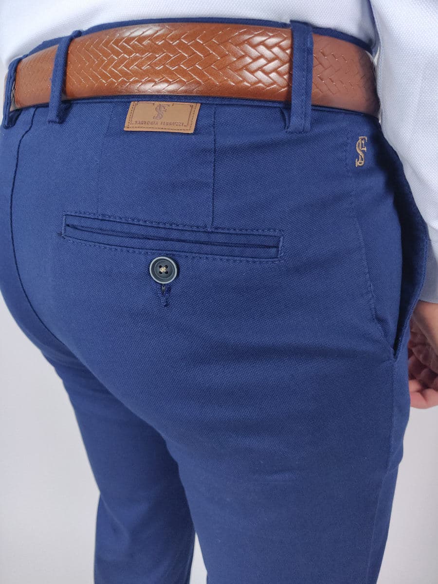 Men's Chino Pants Sartoria Ferruzzi Blue