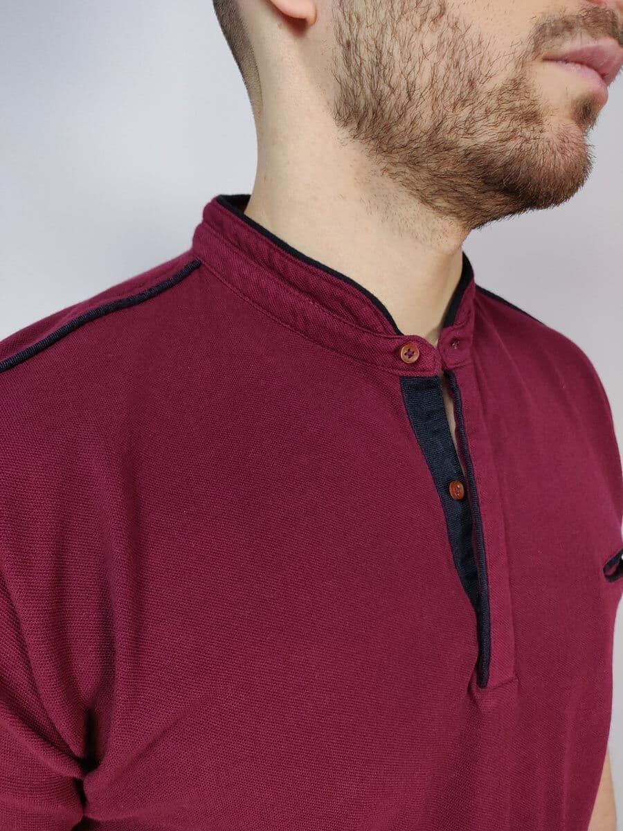 Side Effect Μπλούζα Πόλο Με Μάο Γιακά