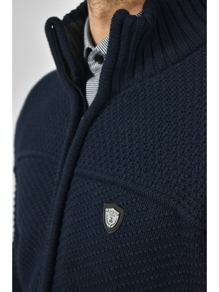 Sportswear Ζακέτα Με Ανάγλυφο Σχέδιο - Σκούρο‌‌ μπλε - N2063