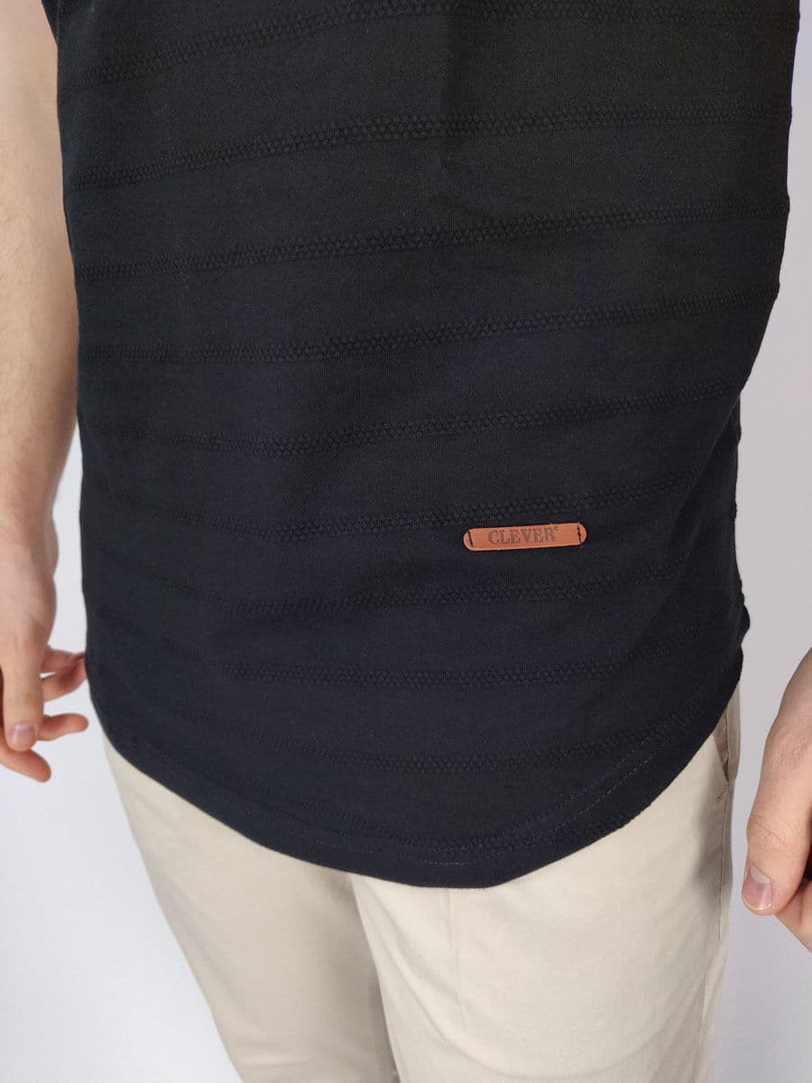 Clever T-shirt Με Aνάγλυφη Ρίγα