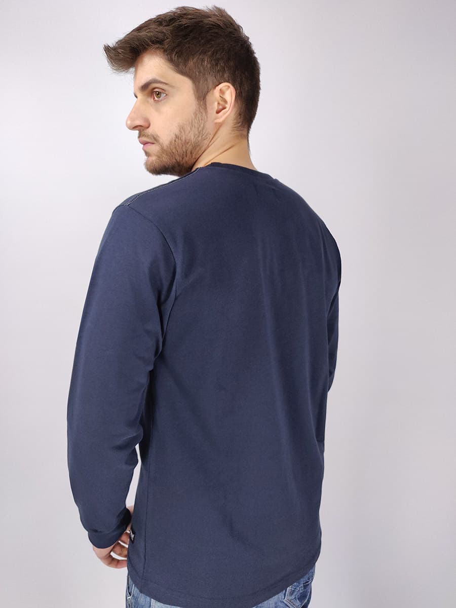 Everbest Μπλούζα Με Στάμπα - Σκούρο‌‌ μπλε - CW20131