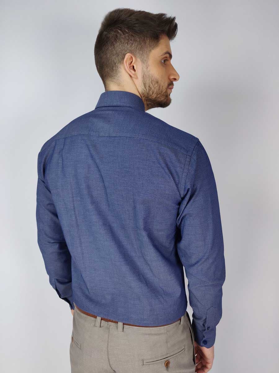 Versace 19V69 Abbigliamento Sportivo Πουκάμισο Με Μικροσχέδιο - Σκούρο‌‌ μπλε - MILANO BUENA 11-24