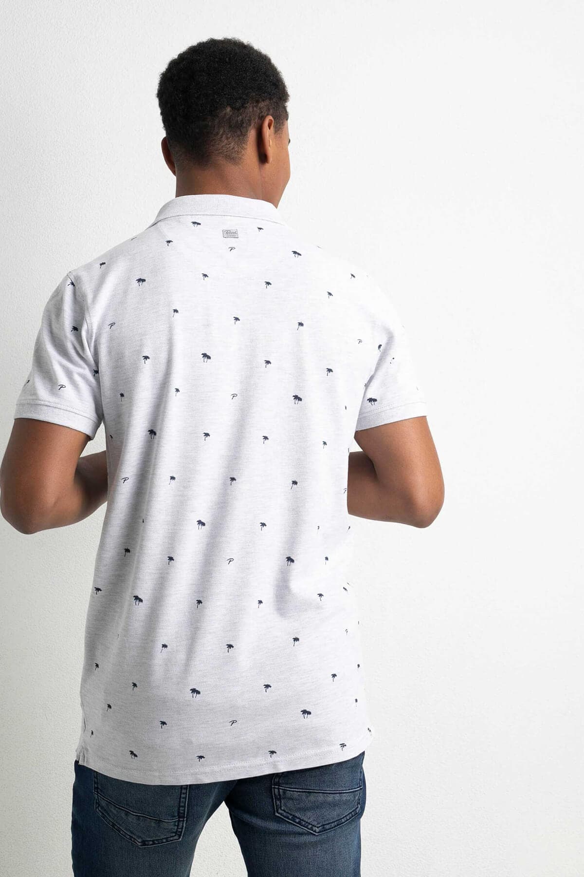 Petrol Industries Μπλούζα Πόλο Palm Tree