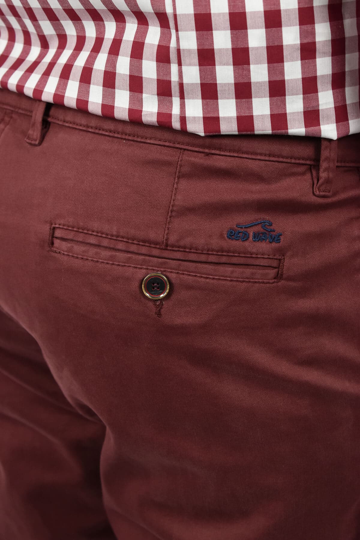 Men's Chino Pants Red Wave Red