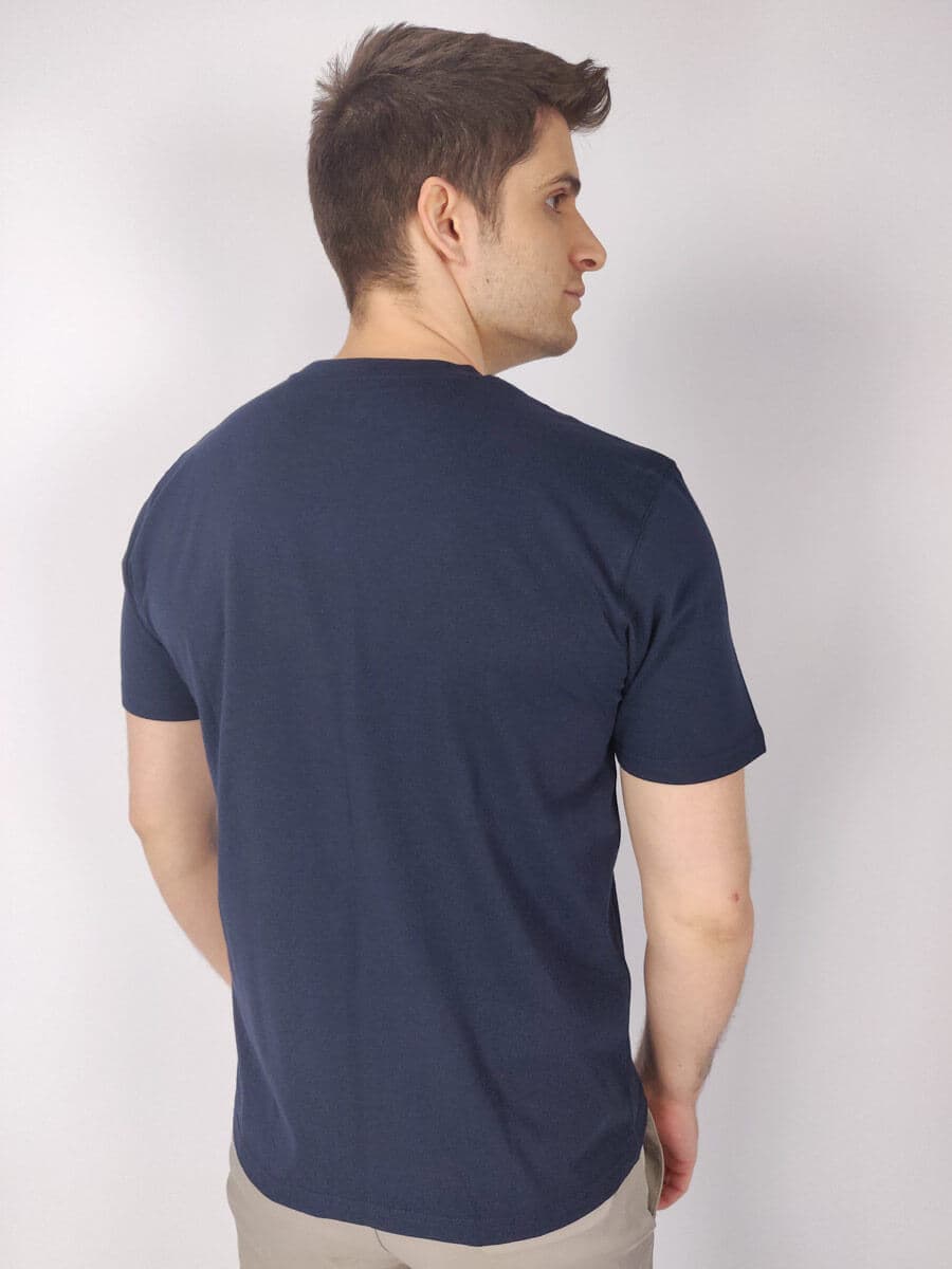 Leonardo Uomo T-Shirt - Σκούρο‌‌ μπλε - LU022002