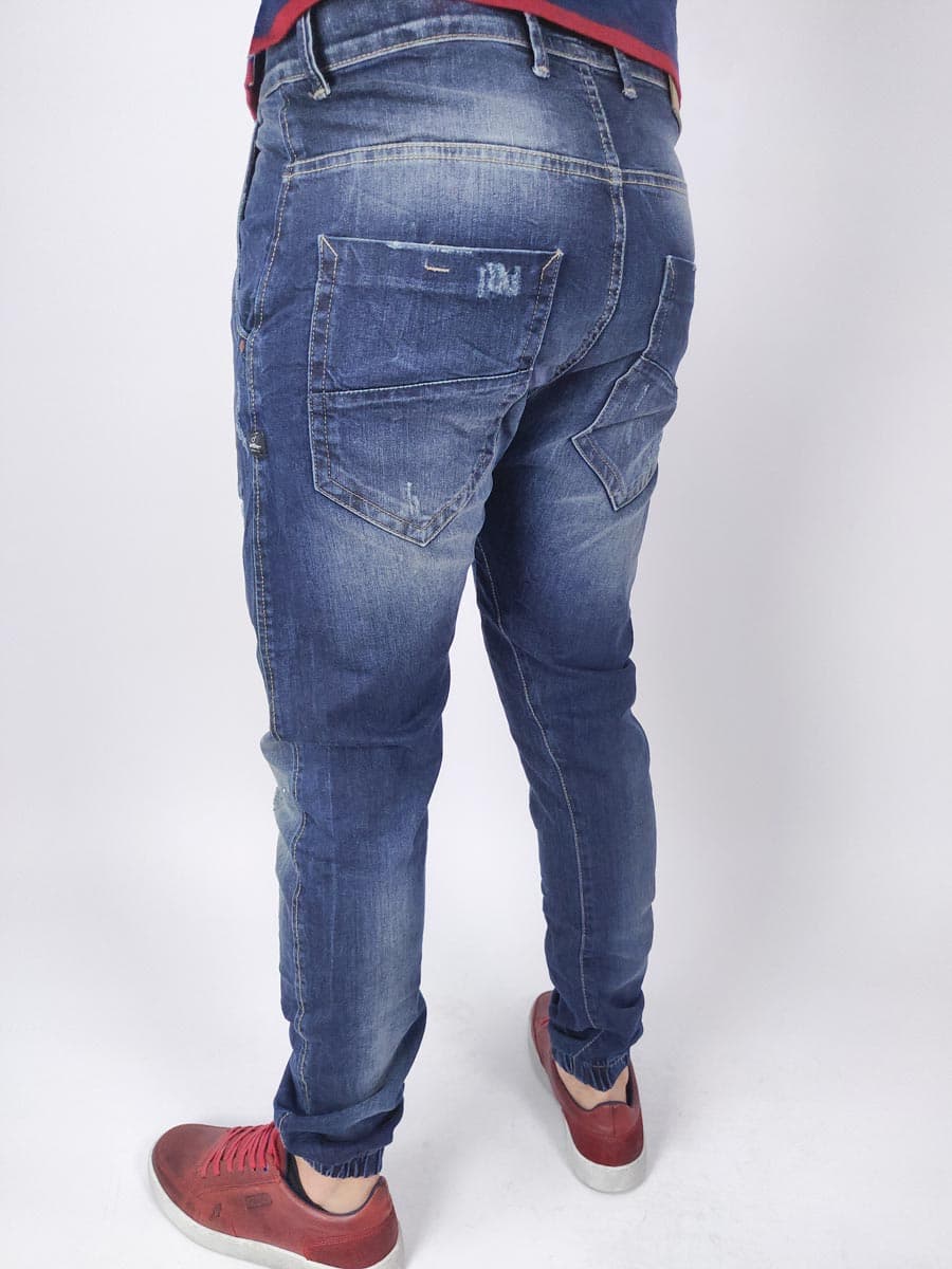 2Gether Τζιν Με Λάστιχο - Σκούρο‌‌ μπλε - 340A