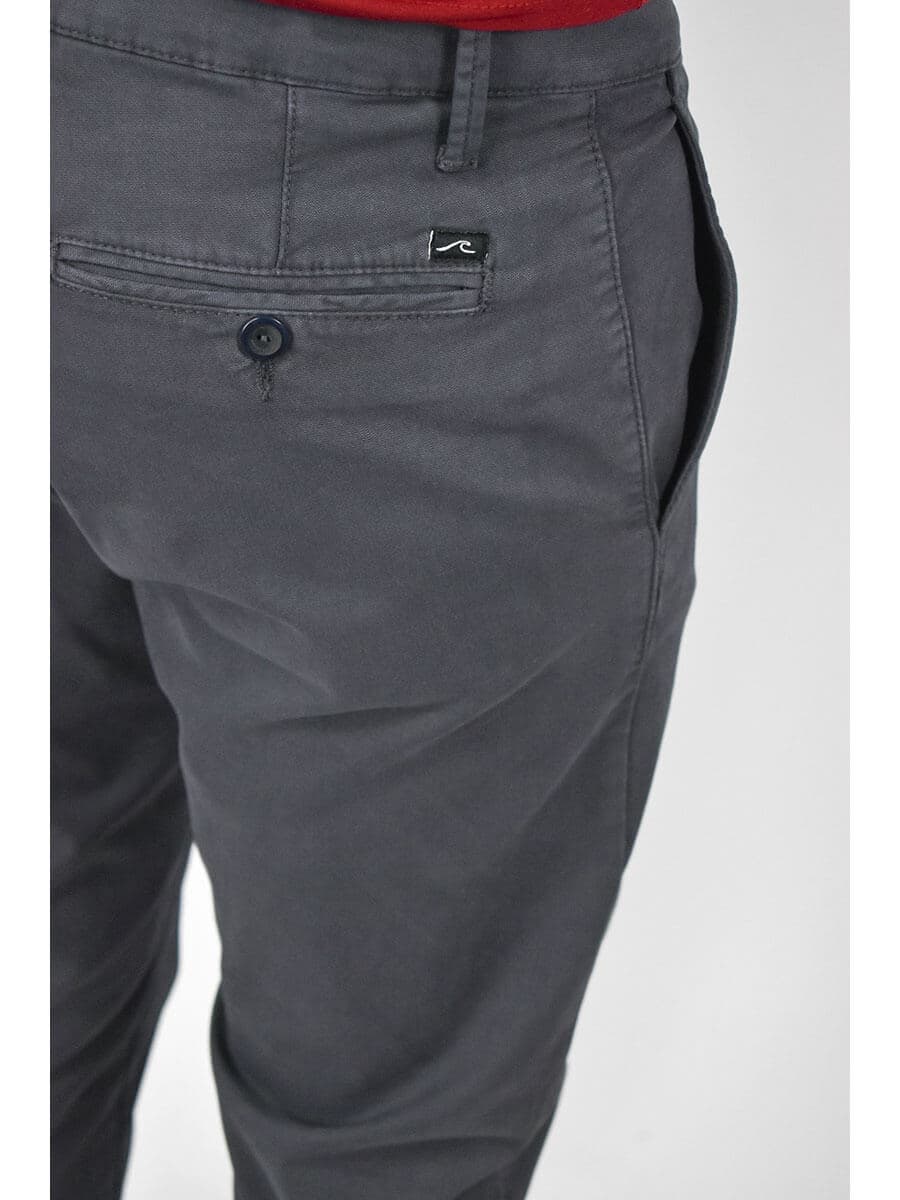 Men's Chino Pants Red Wave Gray