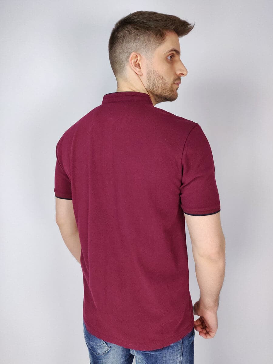 Side Effect Μπλούζα Πόλο Με Μάο Γιακά