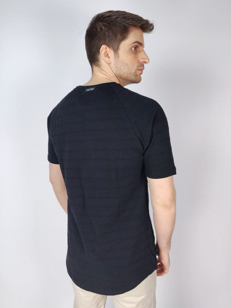 Clever T-shirt Με Aνάγλυφη Ρίγα