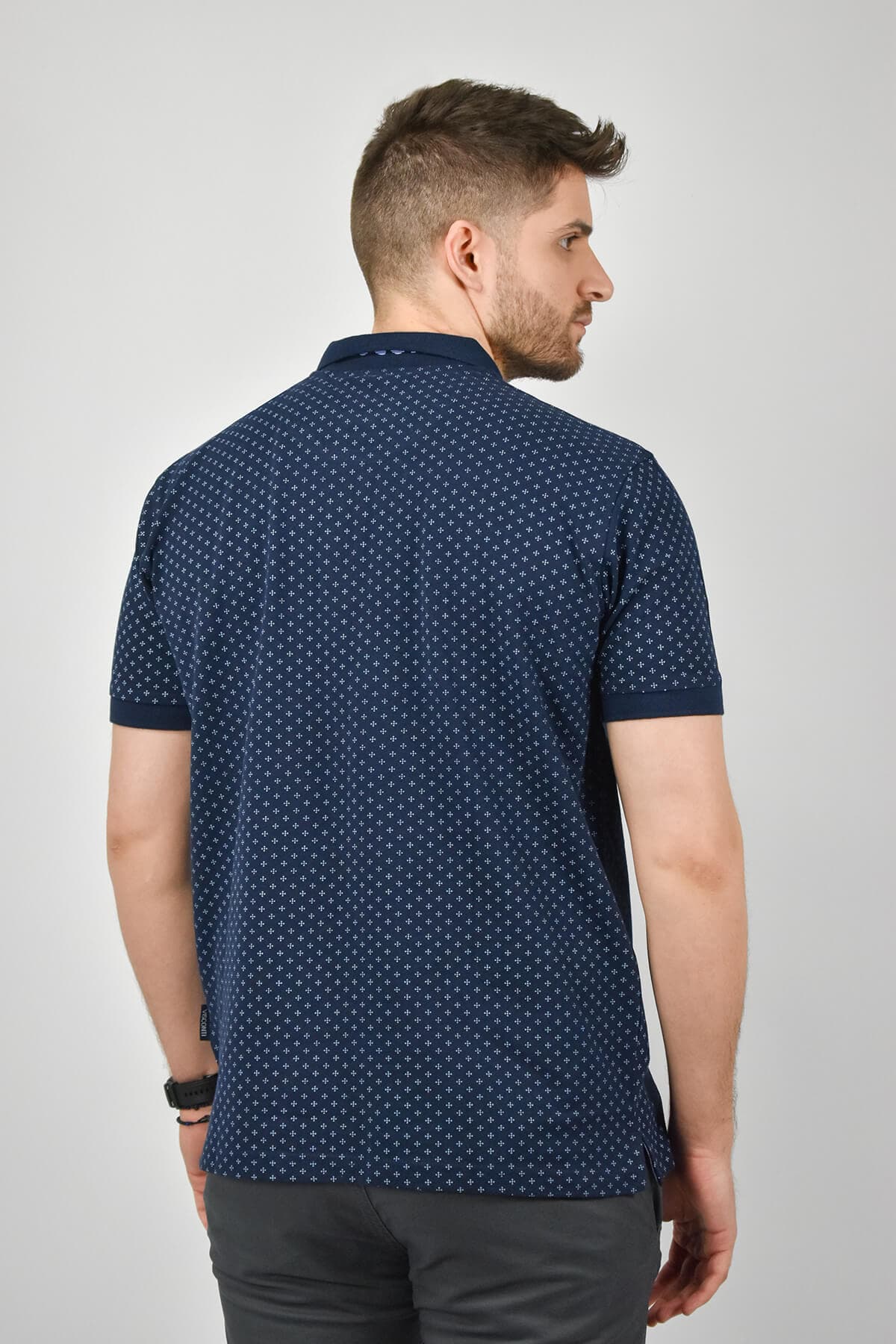 Visconti Μπλούζα Πόλο Με Μικροσχέδιο - Σκούρο‌‌ μπλε - 2707