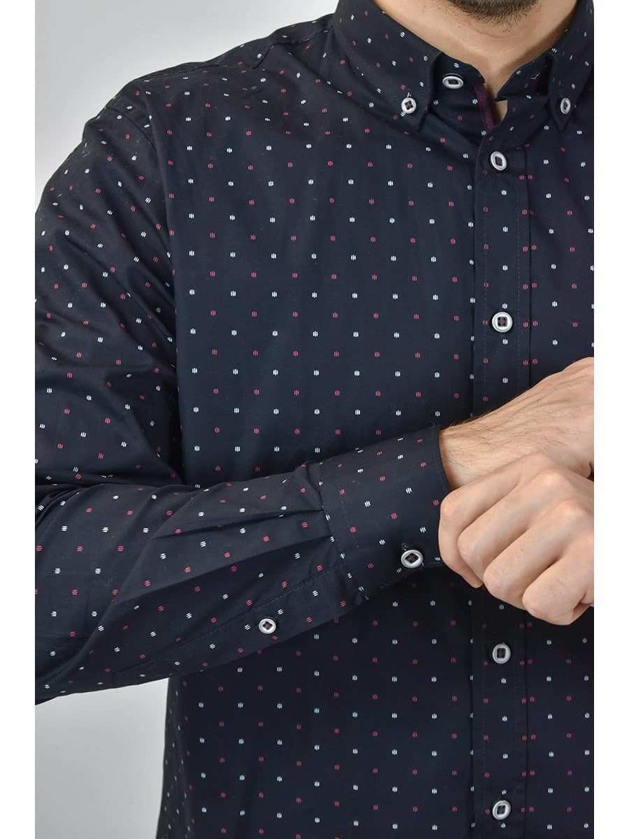 Visconti Πουκάμισο Με Σχέδιο - Σκούρο‌‌ μπλε