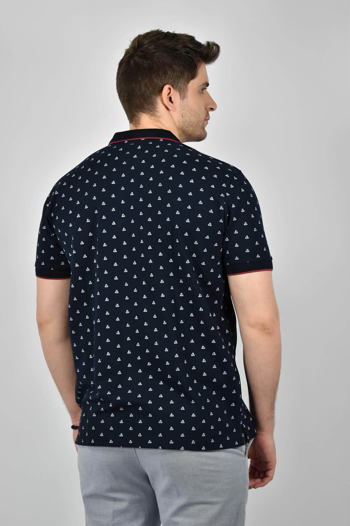 Visconti Μπλούζα Πόλο Με Μικροσχέδιο Yacht - Σκούρο‌‌ μπλε