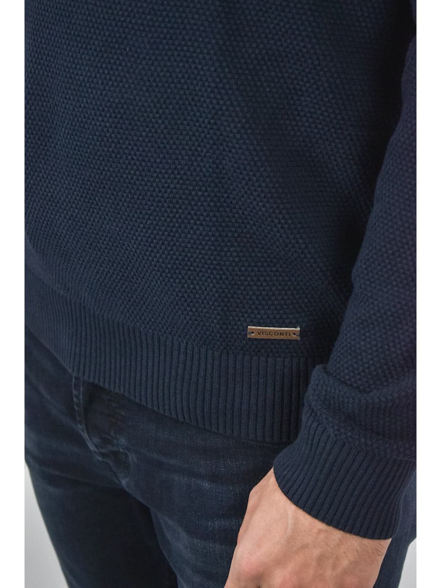 Visconti Πουλόβερ Με Φερμουάρ - Σκούρο‌‌ μπλε