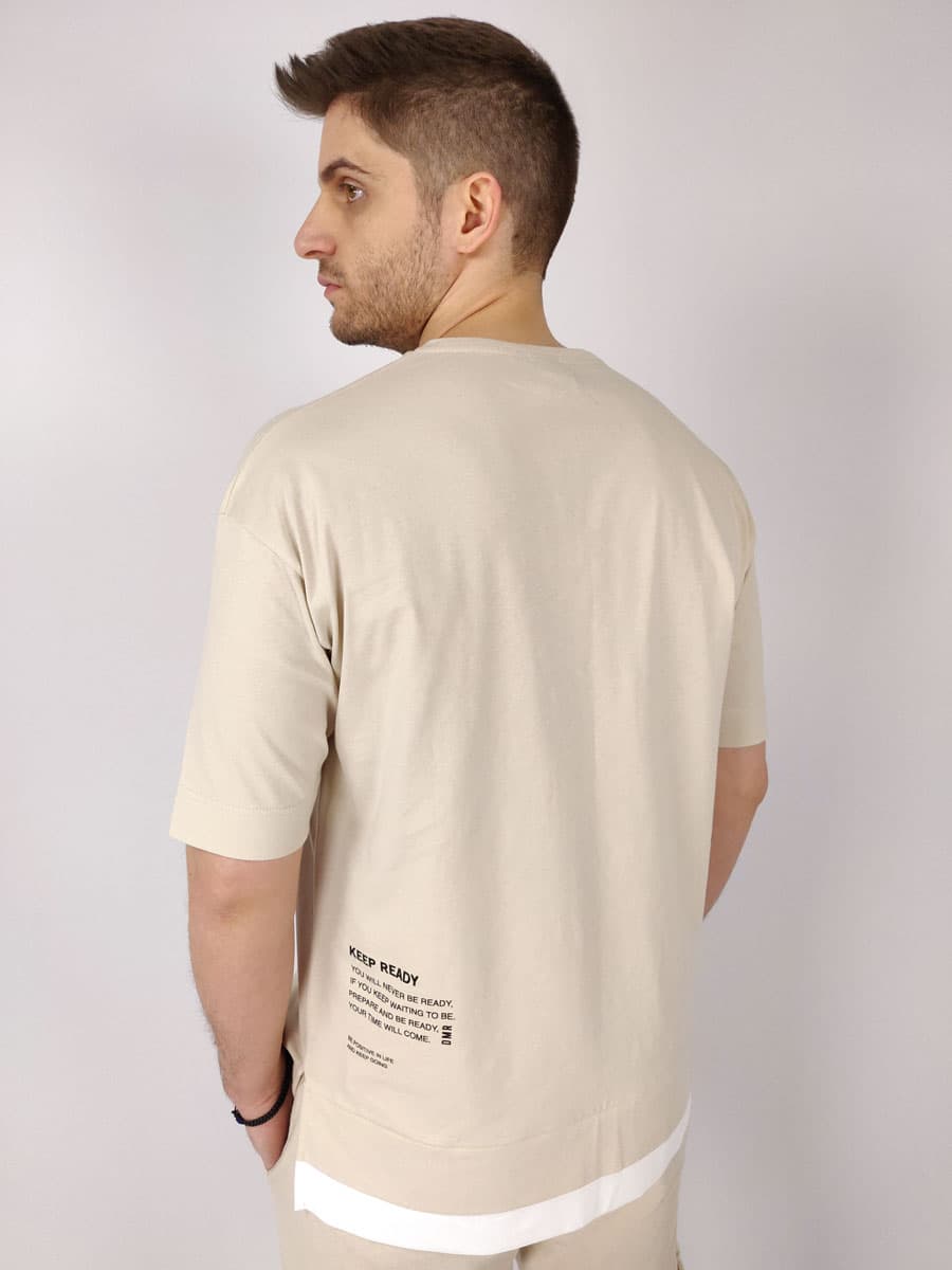 J-2 T-Shirt Oversized Με Στάμπα Logo
