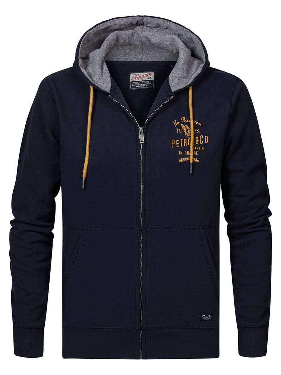 Petrol Industries Ζακέτα Με Κουκούλα - Σκούρο‌‌ μπλε