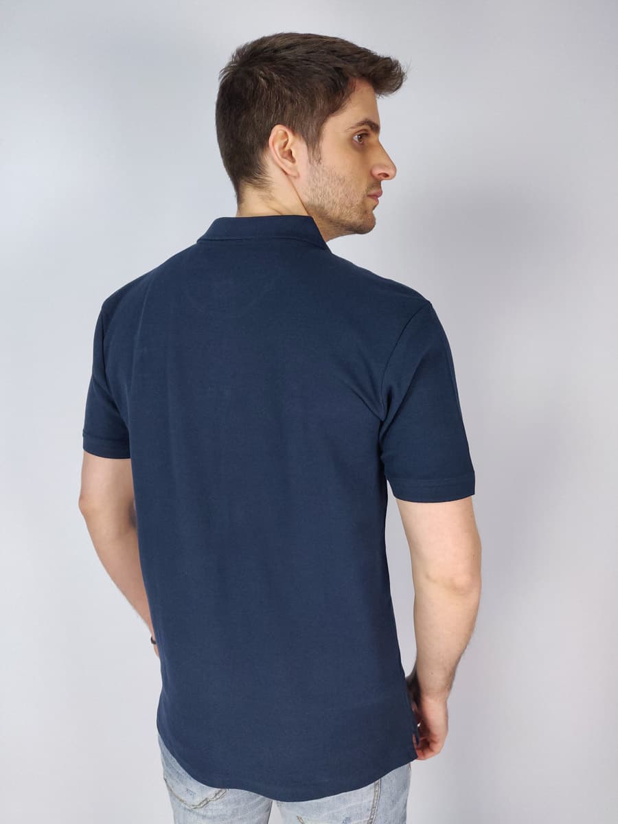Vinson Polo Μπλούζα Πόλο Με Κέντημα Στάμπα - Σκούρο‌‌ μπλε - 10447 ESTEFAN