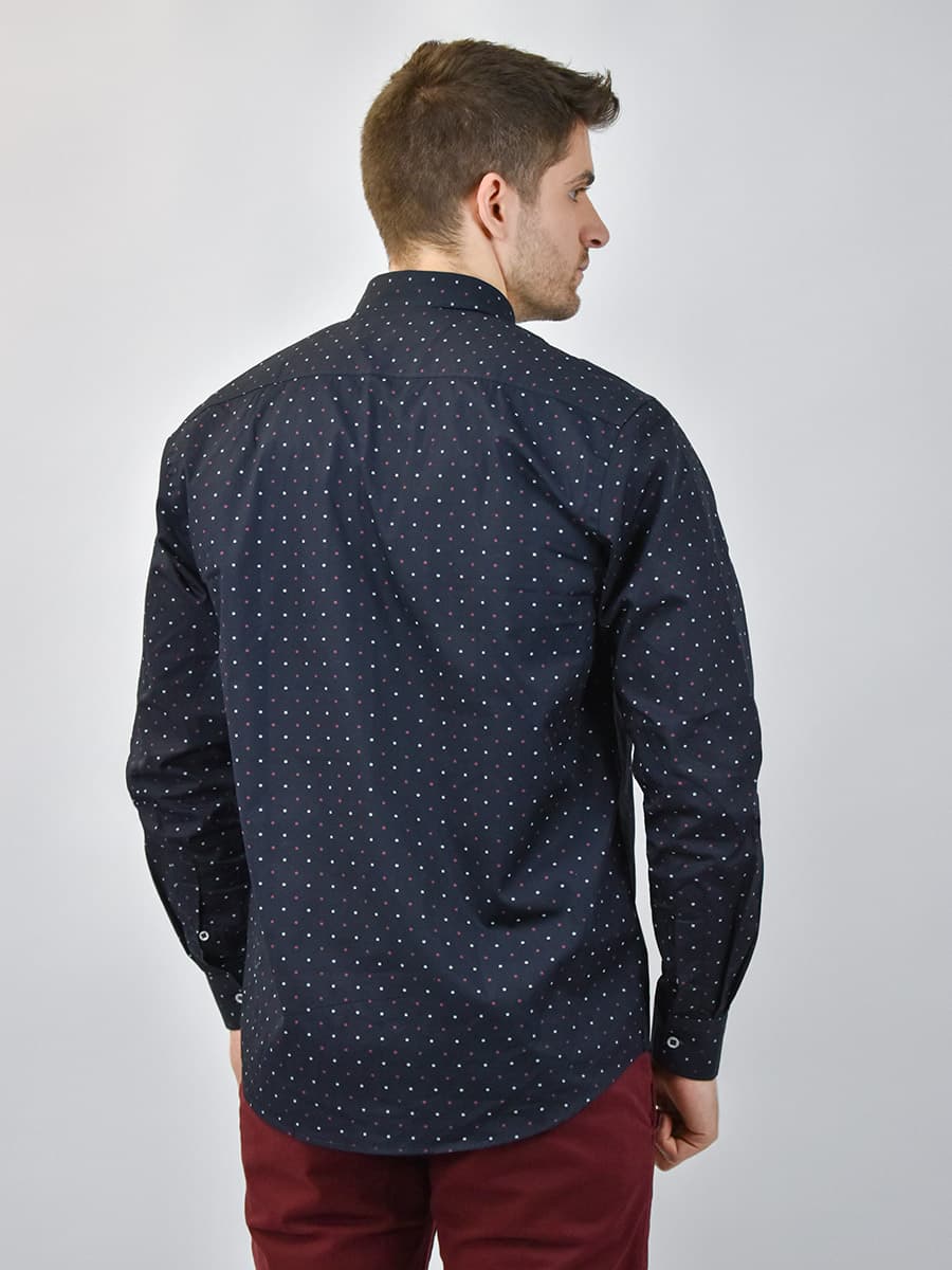 Visconti Πουκάμισο Με Σχέδιο - Σκούρο‌‌ μπλε