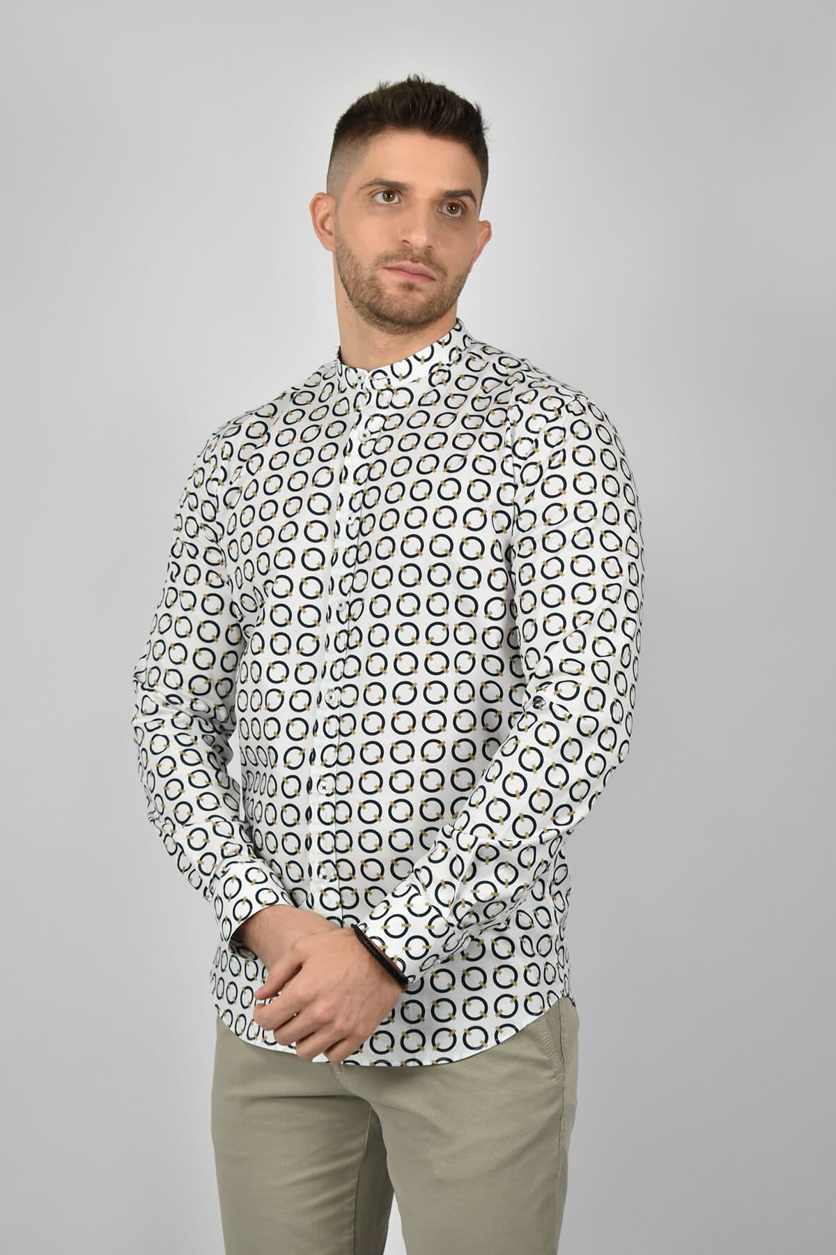 Men's Shirts Makan White