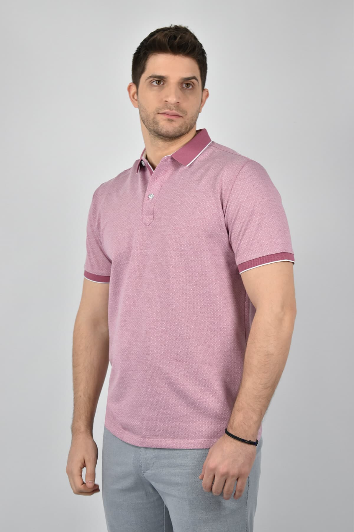 Men's Polo Shirts Shutton Blue Pink