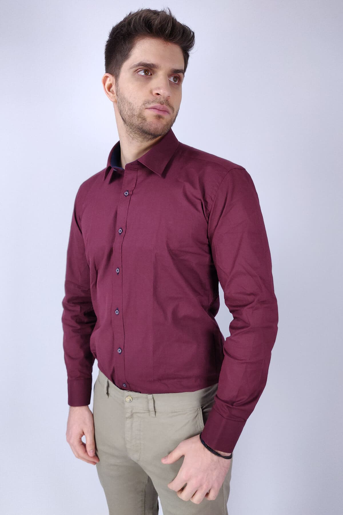 Men's Shirts Leonardo Uomo Red