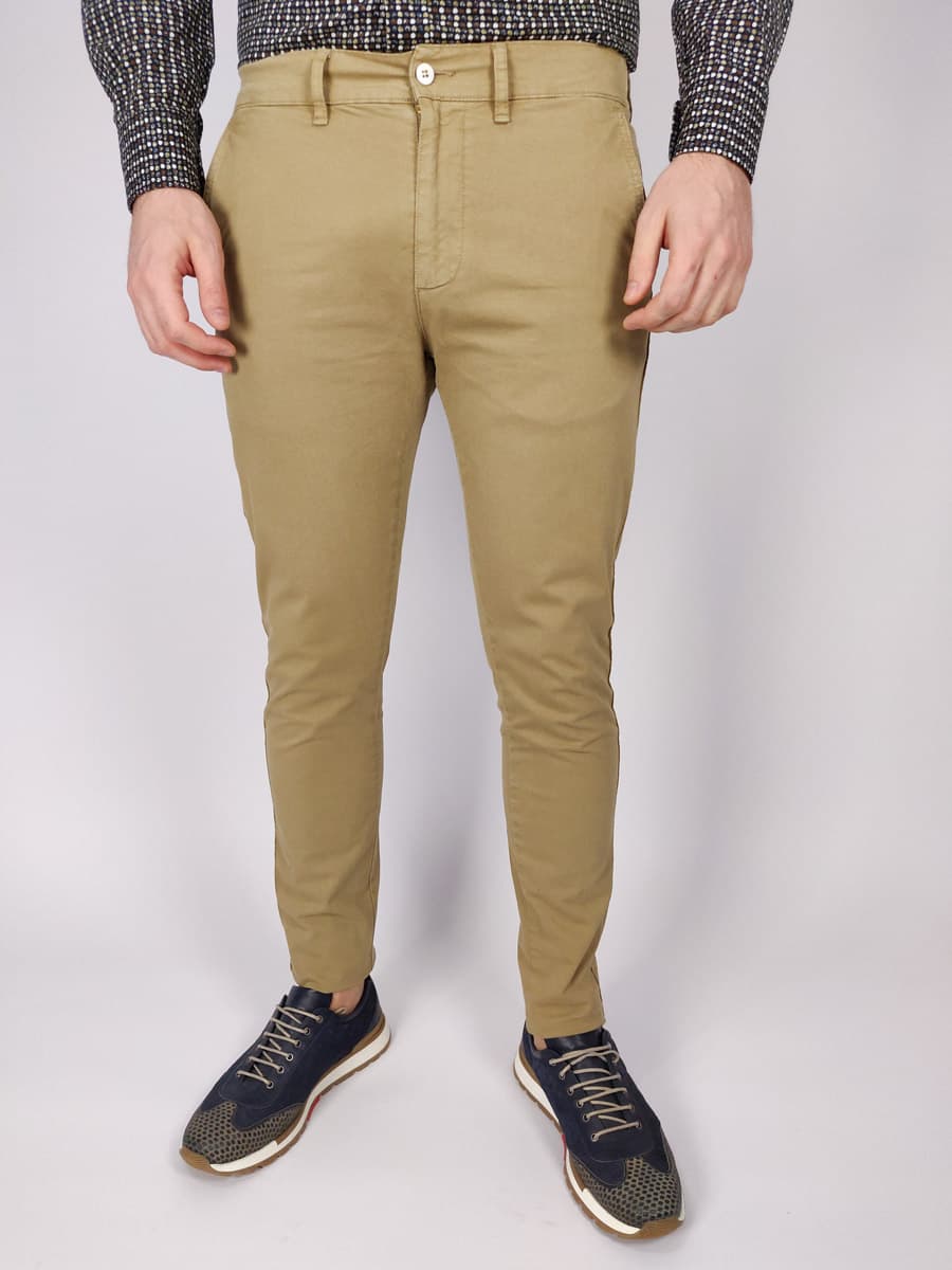 Red Wave Παντελονι Chinos - Καφέ - KELER MAX SKINNY PISA 2